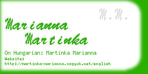 marianna martinka business card